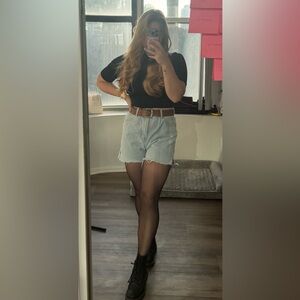 Women's Light Blue Denim Shorts